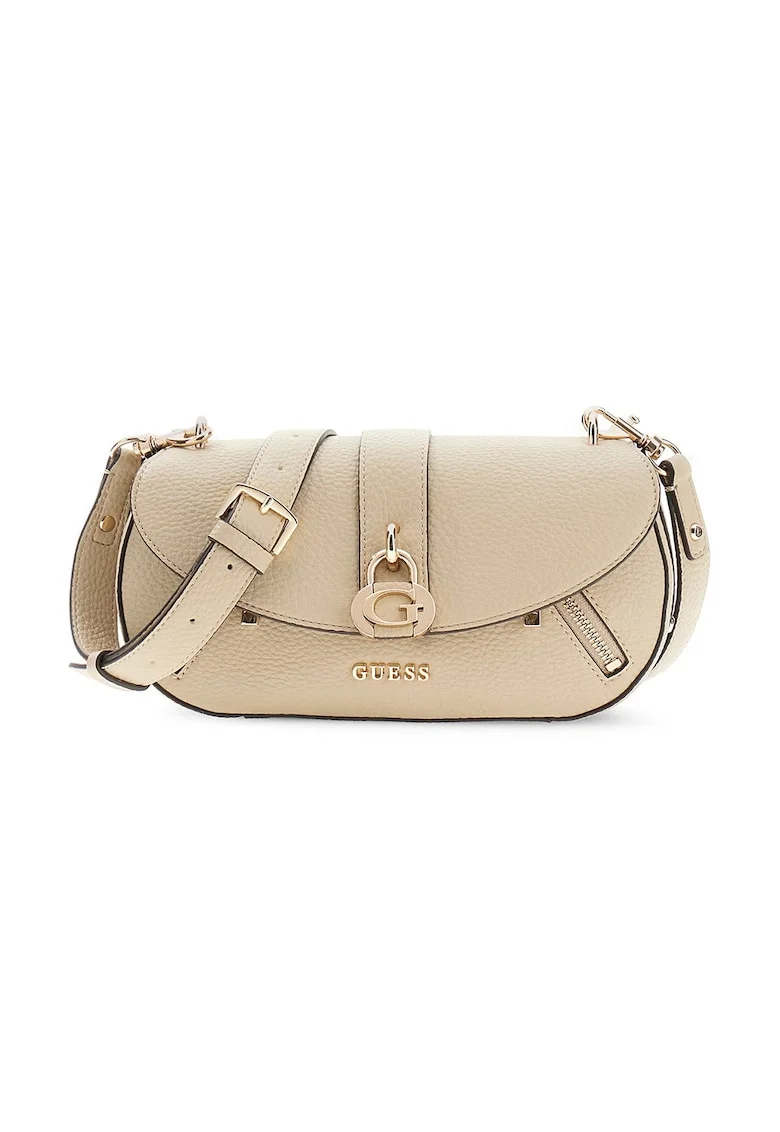 Geanta crossbody din piele ecologica Jessa, Maro nisip