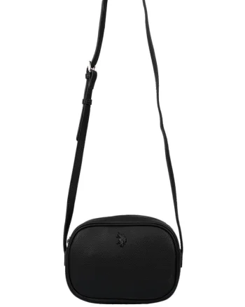 Geanta crossbody de piele ecologica, Negru