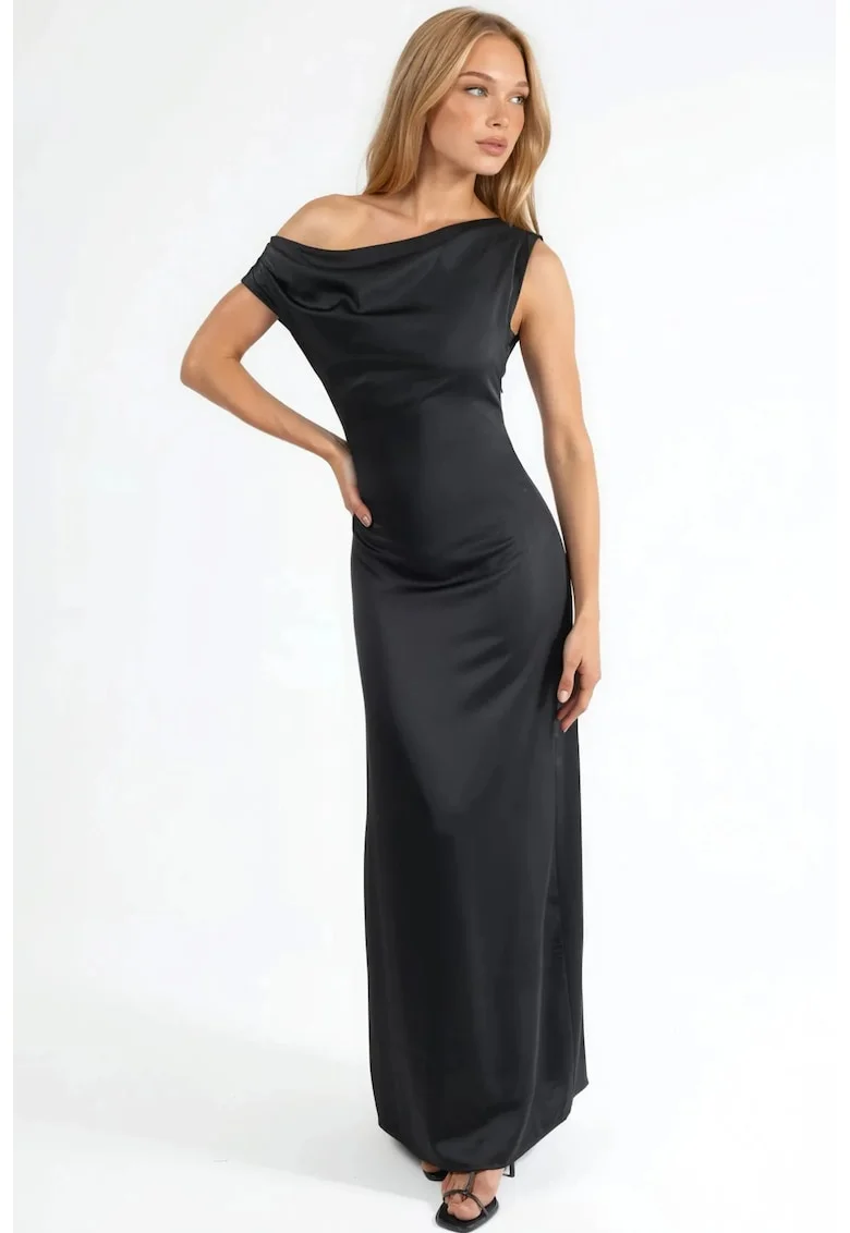 Rochie Maxi Bodycon dama,  negru, poliester