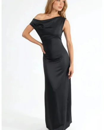 Rochie Maxi Bodycon dama,  negru, poliester