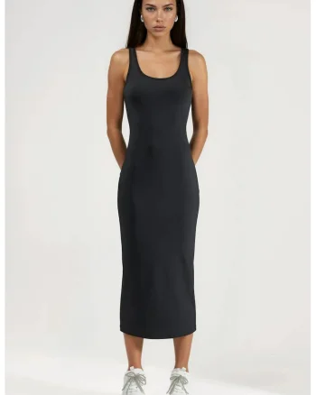 Rochie Bodycon  Neagra, Poliester