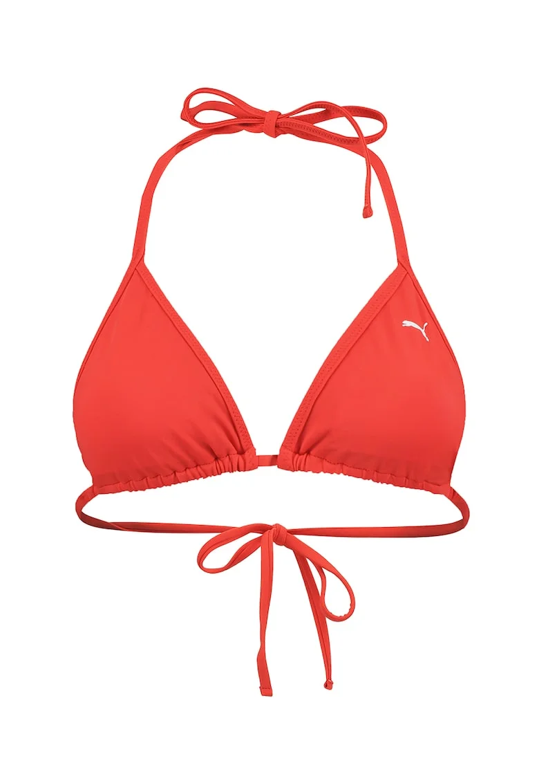 Sutien de baie cu cupe triunghiulare, Portocaliu mandarina