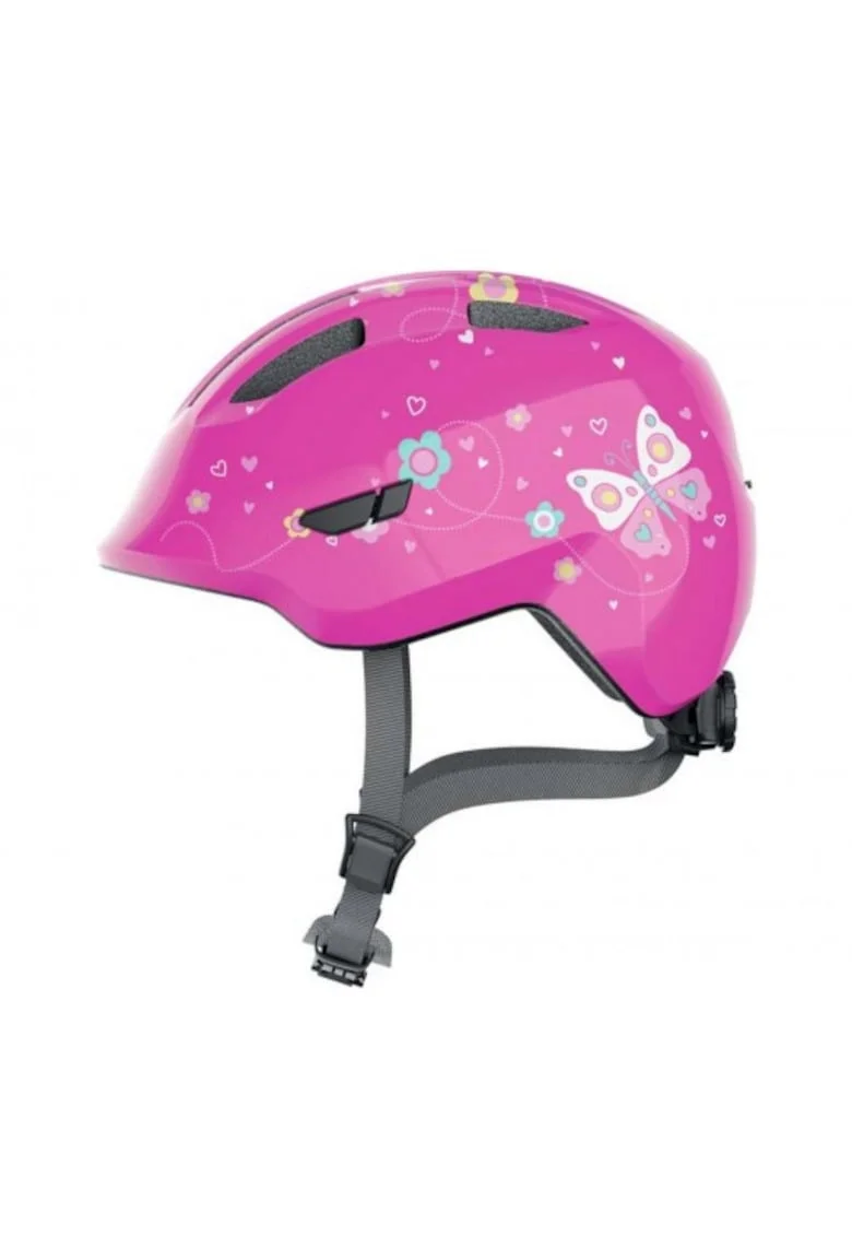 Casca protectie copii  Smiley 3.0 pink butterfly, marimea M (50 - 55 cm)