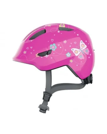 Casca protectie copii  Smiley 3.0 pink butterfly, marimea M (50 - 55 cm)