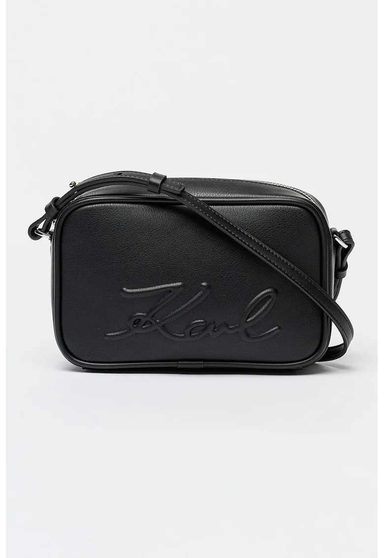 Geanta crossbody din piele ecologica Ville, Negru