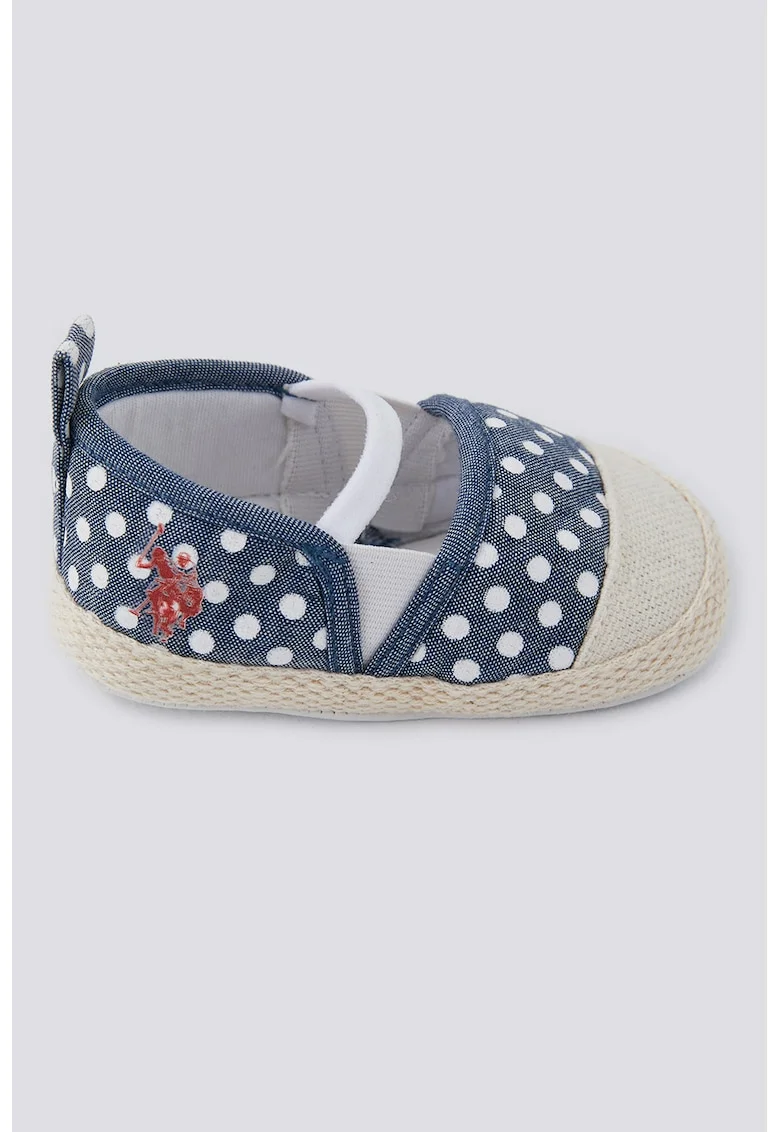 Botosei slip-on, Alb/Albastru melange