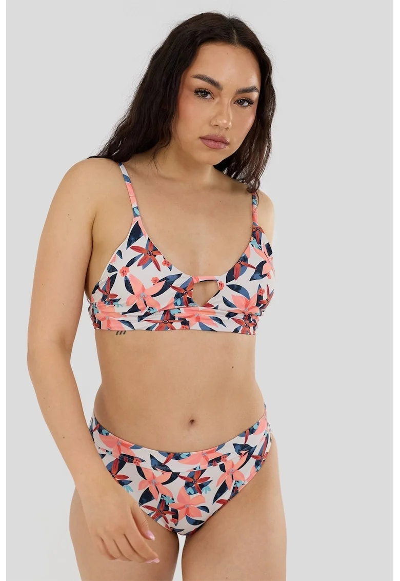 Sutien bralette de baie cu bureti detasabili Sahara, Multicolor
