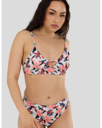 Sutien bralette de baie cu bureti detasabili Sahara, Multicolor