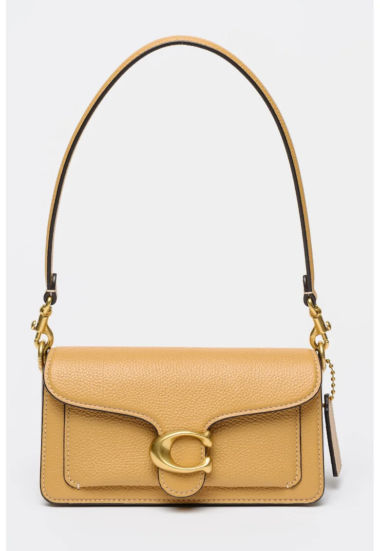 Geanta crossbody din piele Tabby, Galben mustar