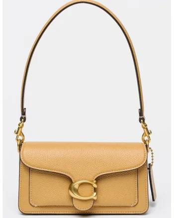 Geanta crossbody din piele Tabby, Galben mustar