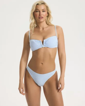 Slip de baie dama figi Brigitte, Albastru deschis