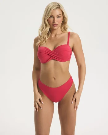 Slip de baie Figi Neted dama BASE, Roz inchis
