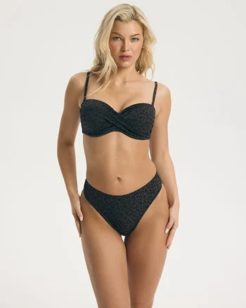 Slip de baie Figi Neted dama BASE, Maro bronz