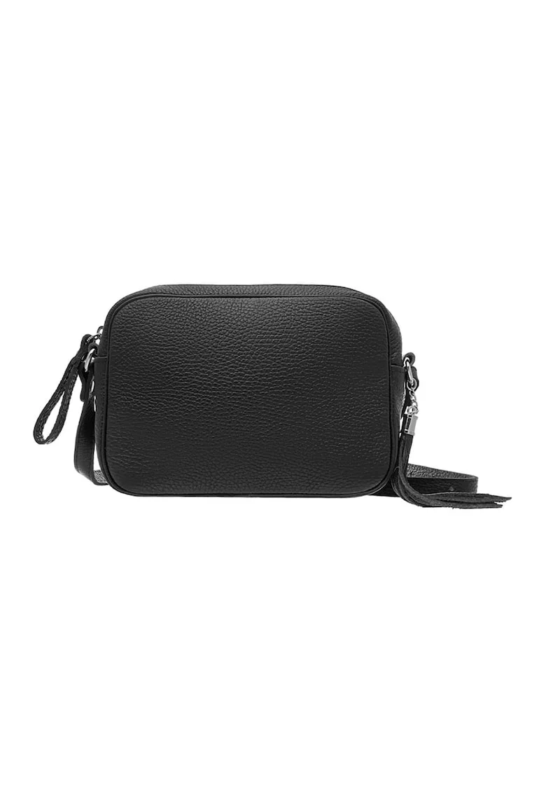 RYLKO, Geanta crossbody din piele cu canafi, Negru