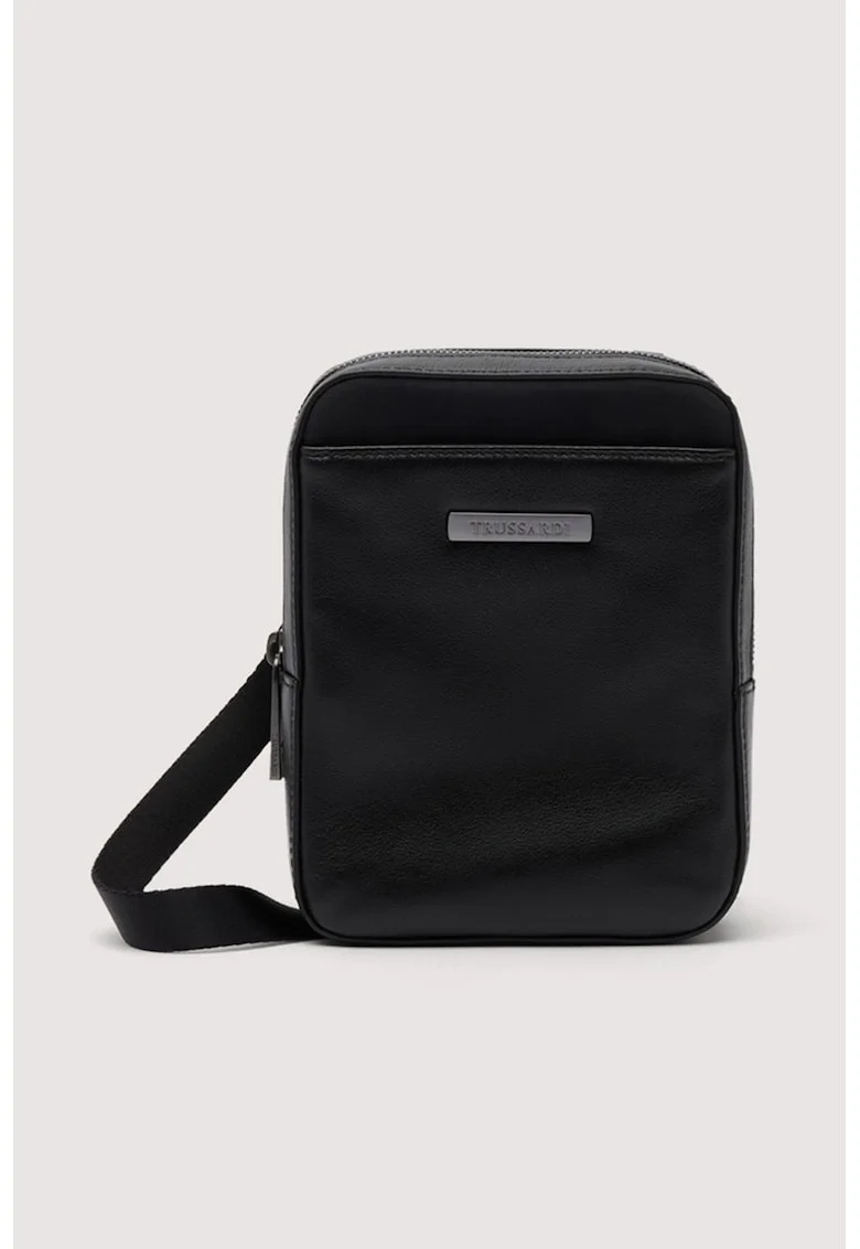 Geanta crossbody din piele ecologica, Negru