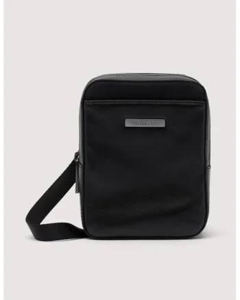 Geanta crossbody din piele ecologica, Negru