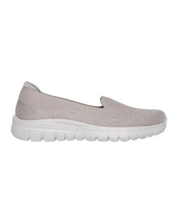 Pantofi slip-on Graceful, Maro taupe deschis