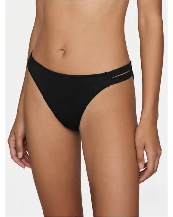 Slip de bikini Femei,  Poliester, Negru, Negru