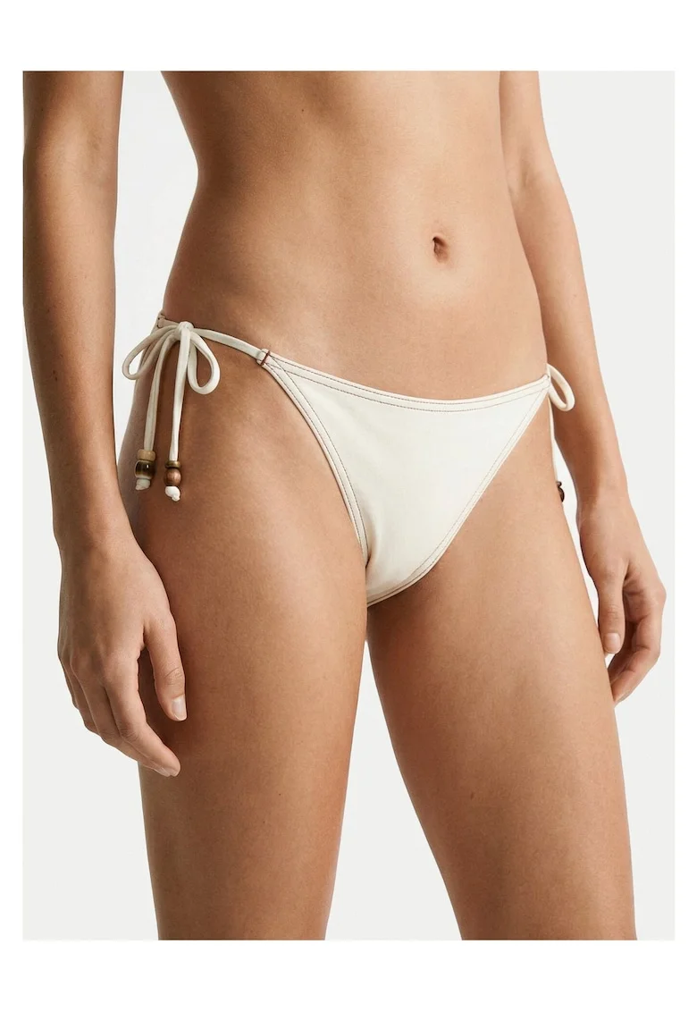 Slip de  73% poliamida, 27% elastan, maro, Ecru