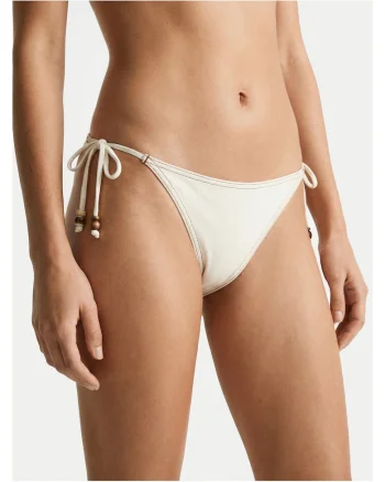 Slip de  73% poliamida, 27% elastan, maro, Ecru