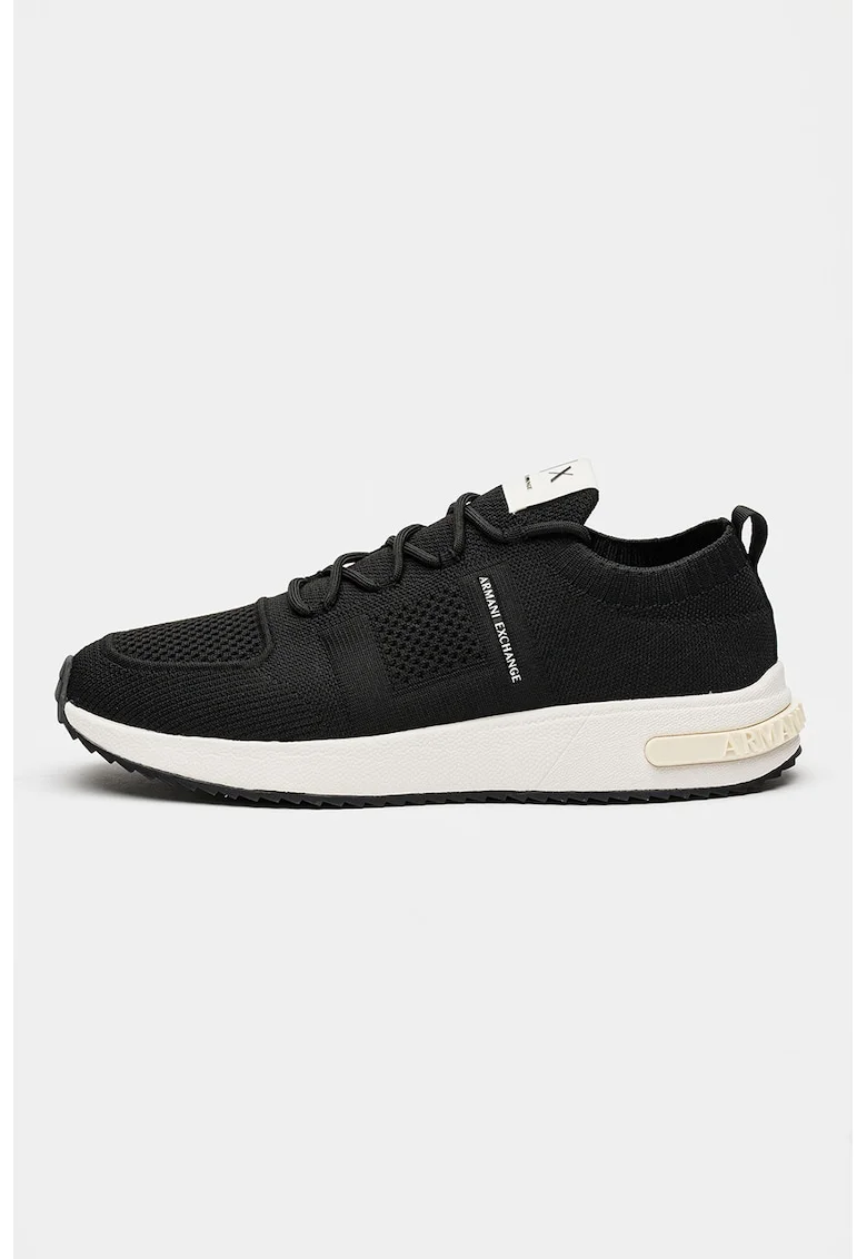 Pantofi sport slip-on din plasa, Negru