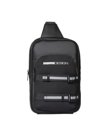 Geanta crossbody din piele ecologica cu buzunar cu fermoar Astor Ultra, Negru/Gri