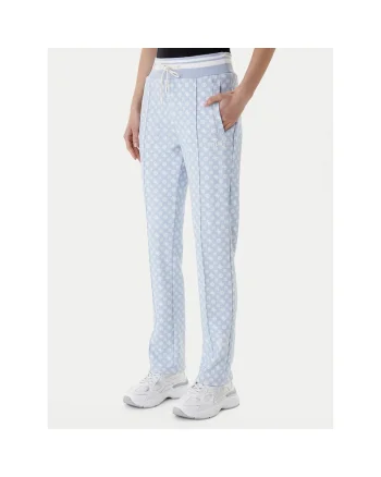 Pantaloni sport dama,  poliester, albastru, Albastru deschis/Albastru