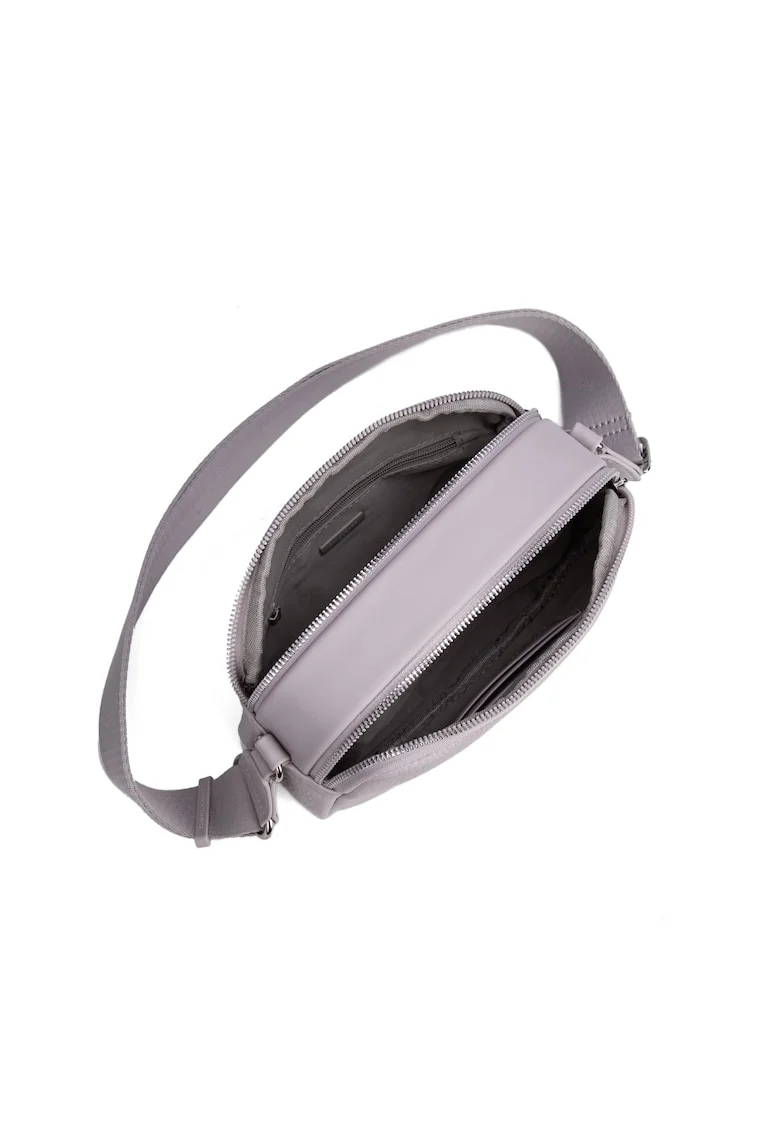 Geanta crossbody cu logo Erisia Lux, Lila