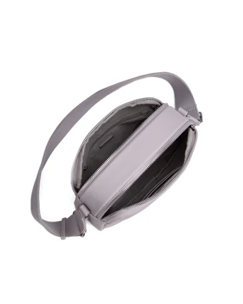 Geanta crossbody cu logo Erisia Lux, Lila