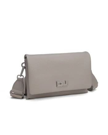 Geanta crossbody cu 2 compartimente Valeriana, Grej