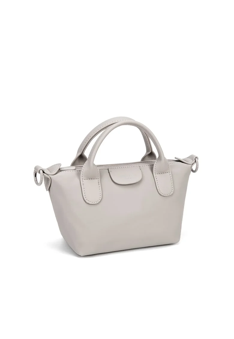 Geanta crossbodyde piele ecologica Eridan Elite, Maro taupe deschis