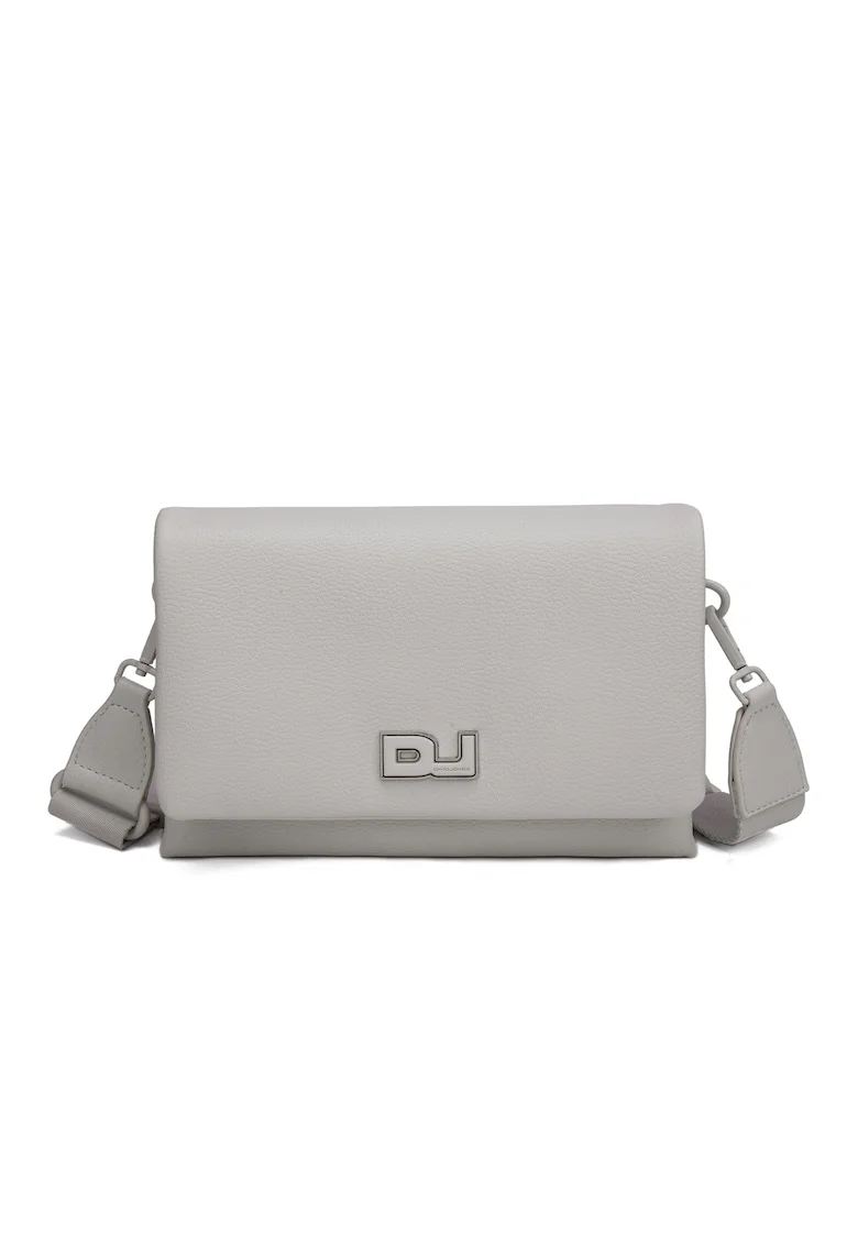 Geanta crossbody cu 2 compartimente Valeriana, Crem