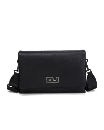 Geanta crossbody cu 2 compartimente Valeriana, Negru