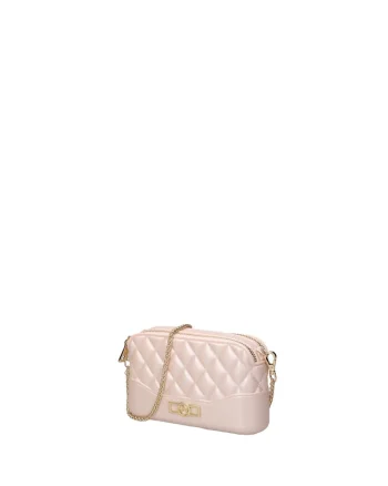Geanta matlasata crossbody cu lant Nimara, Roz deschis
