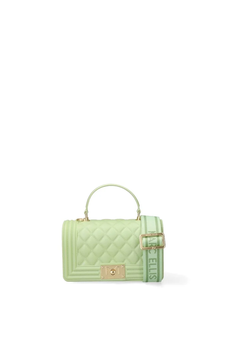 Geanta crossbody de piele ecologica Lumena Plus, Verde deschis