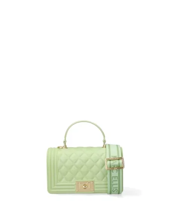 Geanta crossbody de piele ecologica Lumena Plus, Verde deschis