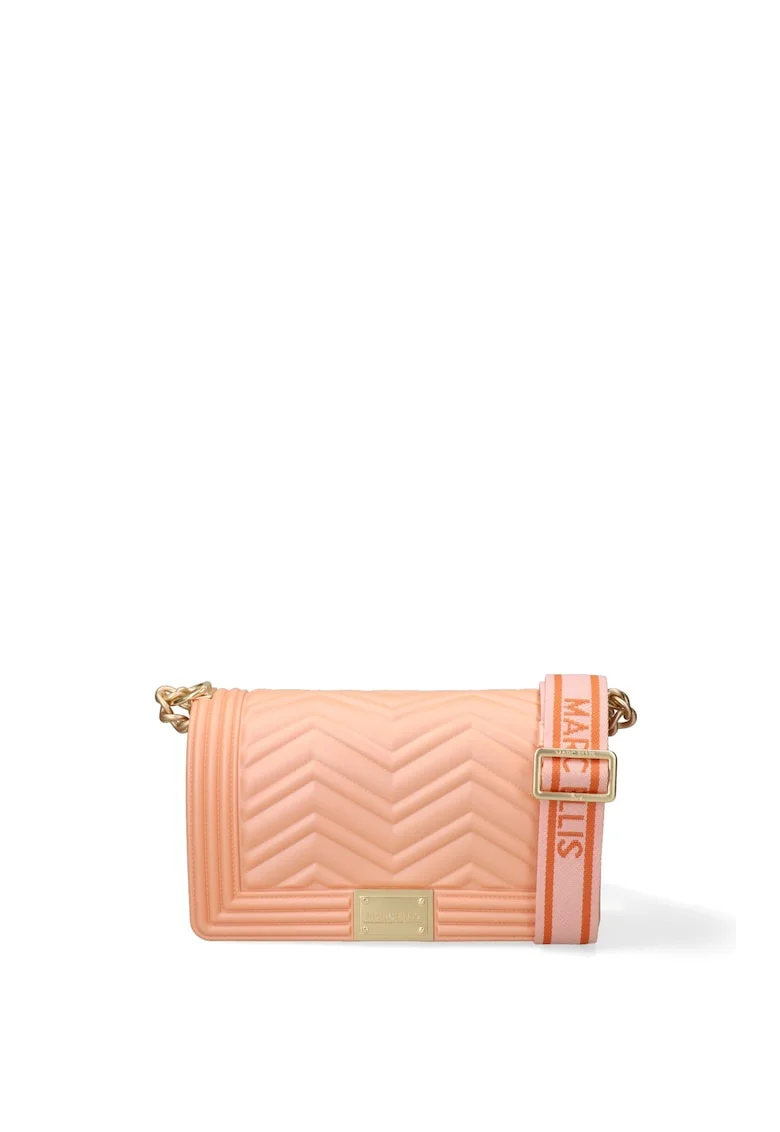 Geanta crossbody de piele ecologica Valoria, Coral
