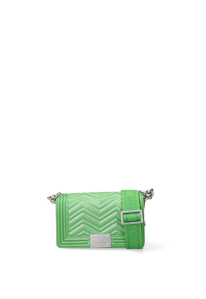 Geanta crossbody de piele ecologica cu barete multiple Lumena, Verde