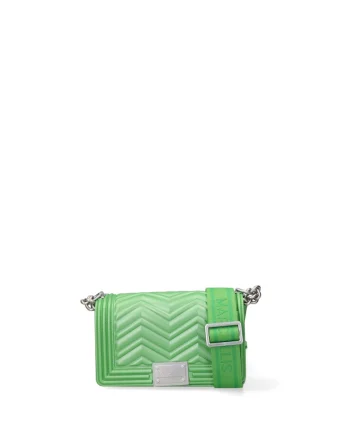 Geanta crossbody de piele ecologica cu barete multiple Lumena, Verde