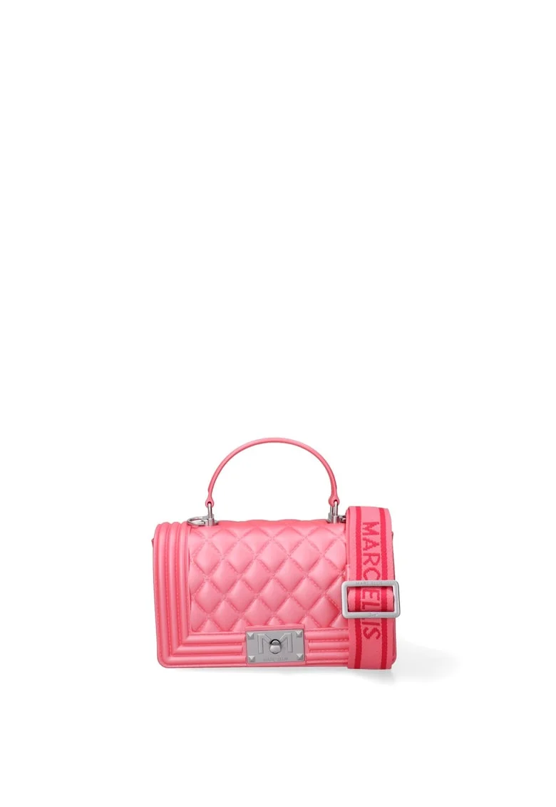 Geanta crossbody de piele ecologica Lumena Plus, Roz