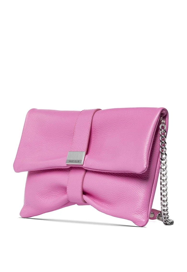 Geanta crossbody de piele Lumina Plus, Roz