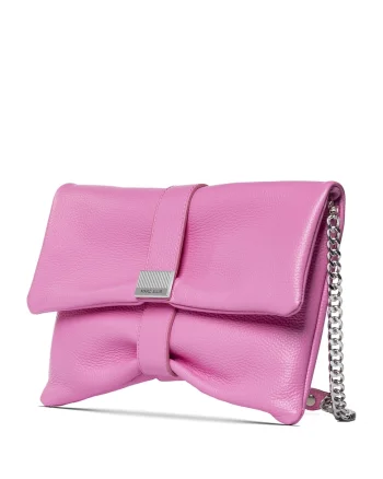 Geanta crossbody de piele Lumina Plus, Roz