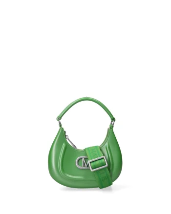 Geanta crossbody cu bareta detasabila cu logo Lumena Ultra, Verde