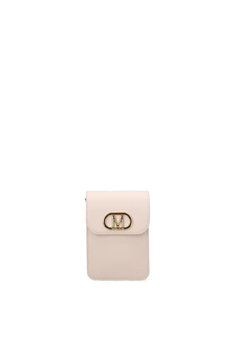 Geanta crossbody cu clapa Umbria Prime, Crem