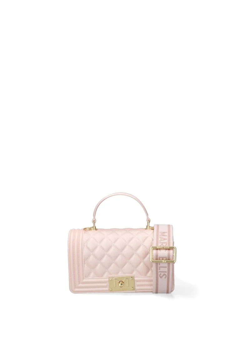 Geanta crossbody de piele ecologica Lumena Plus, Roz deschis