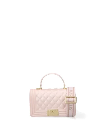 Geanta crossbody de piele ecologica Lumena Plus, Roz deschis