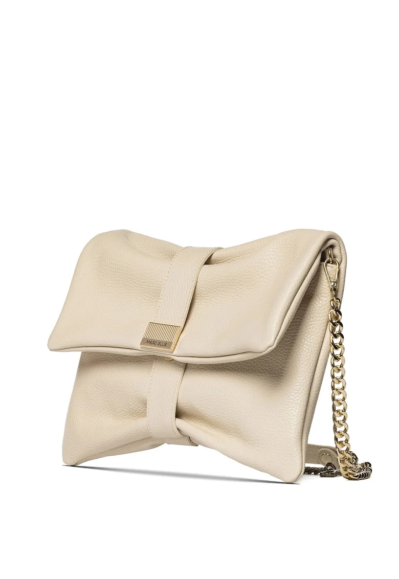 Geanta crossbody de piele Lumina Plus, Bej