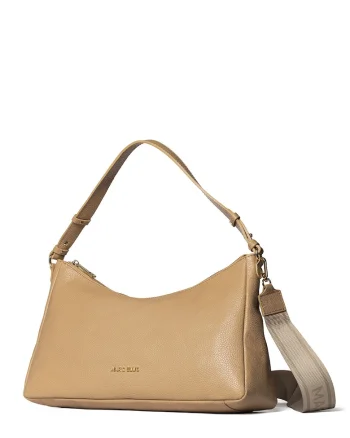Geanta crossbody de piele Seraphina Lux, Maro camel