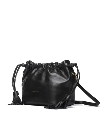 Geanta crossbody de piele Serenitate, Negru