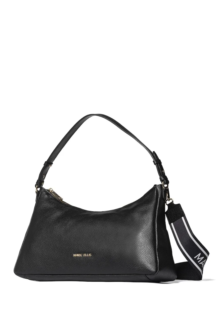 Geanta crossbody de piele Seraphina Lux, Negru